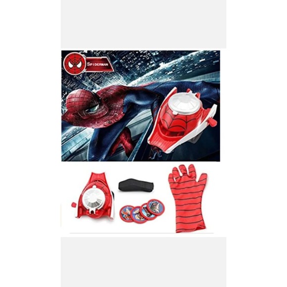 Spider-Man Light Up Mask & Gloves Blaster Set Halloween/Dress Up Shooter Marvel - Picture 7 of 7